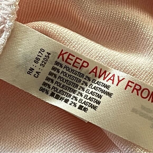 Free People Movement Kaya Bodysuit Size XS Ballet Pink Long Sleeve Keyhole Front - Picture 9 of 10